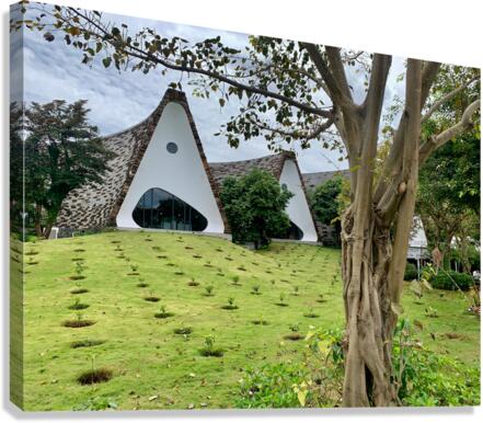 Triangle Shaped Coffee Museum Canvas Print