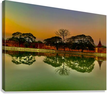 Reflections of Mandalay 3 Canvas Print