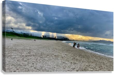 Sun Peaking Through a Dark Sky 1 Canvas Print