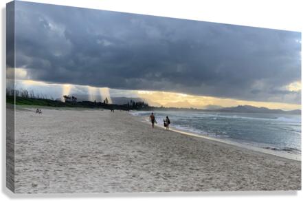 Sun Peaking Through a Dark Sky 2 Canvas Print