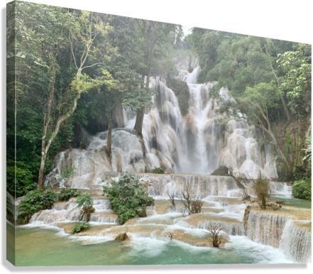 Kuang Si Waterfalls 1 Canvas Print