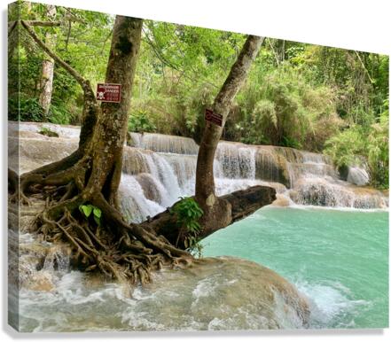 Kuang Si Waterfalls 6 Canvas Print