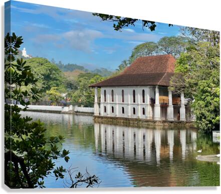 Ulupen Geya on Kandy Lake 2 Canvas Print