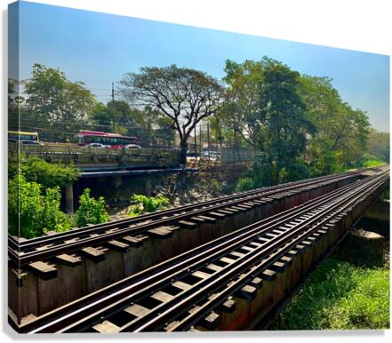 Train Bridge Canvas Print
