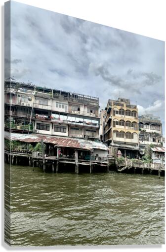 Balconies on the Water 3 Canvas Print