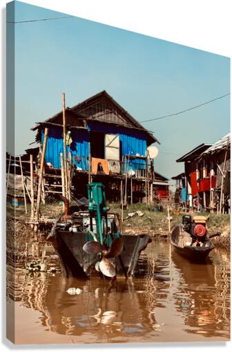 Inle Lake Reflections 6 Canvas Print