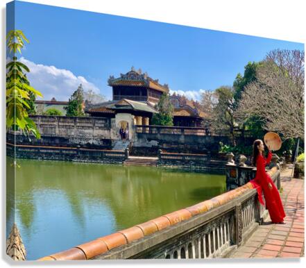 The Lady in Red Vietnam Canvas Print