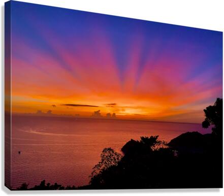 Amazing colourful Sunset 1 Canvas Print