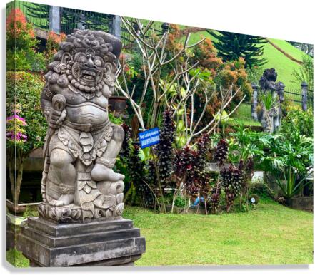 Indonesian Statue in the Garden Canvas Print