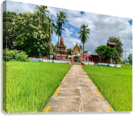 Don Khon Island Temple Laos Canvas Print