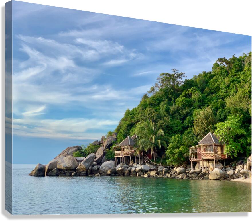 Bungalows on the Coast Canvas Print