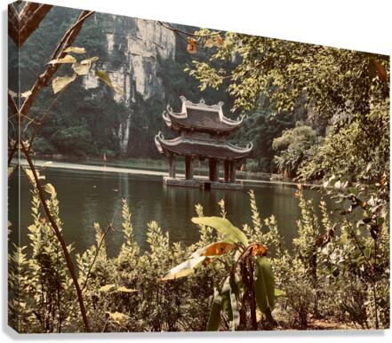 Pagoda on the Lake Vietnam Canvas Print