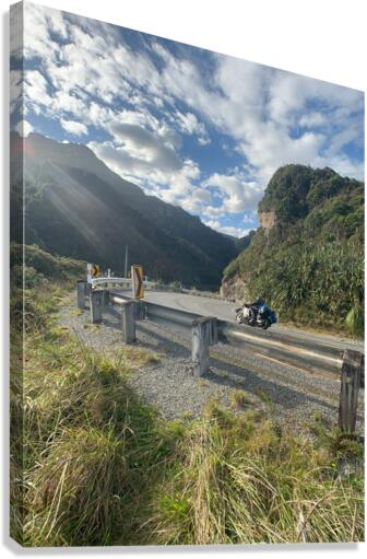 Riding in the Mountains Canvas Print
