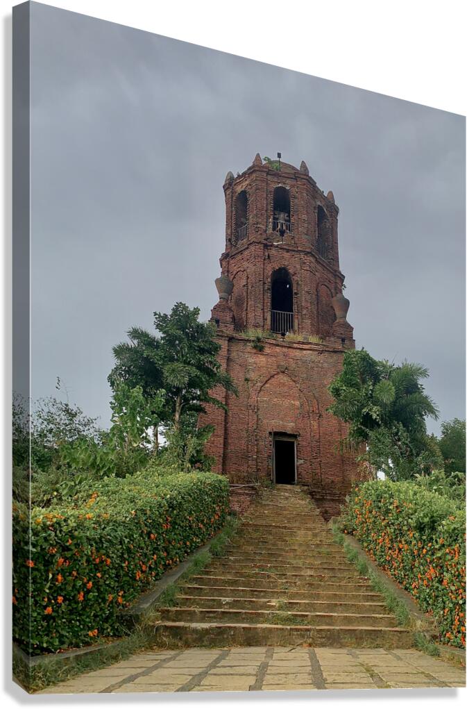 Bantay Church Bell Tower Philippines Canvas Print