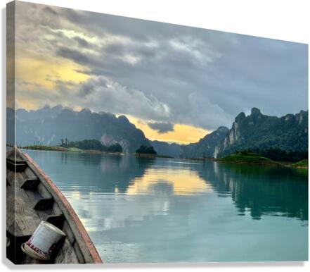 Reflections on the Lake in Khao Sok Thailand 1 Canvas Print
