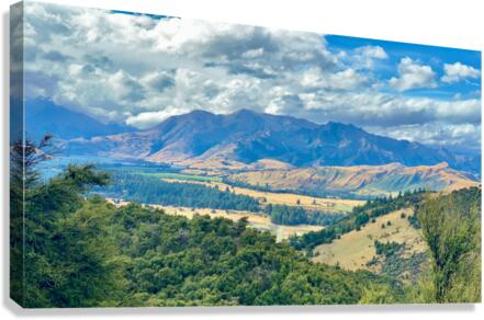 View From Mount Iron New Zealand Canvas Print