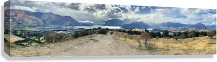 View From Mount Iron New Zealand After a Storm 4. Canvas Print