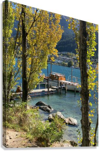 Autumn Boat Canvas Print