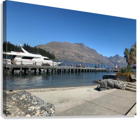 Queenstown Lake New Zealand Canvas Print