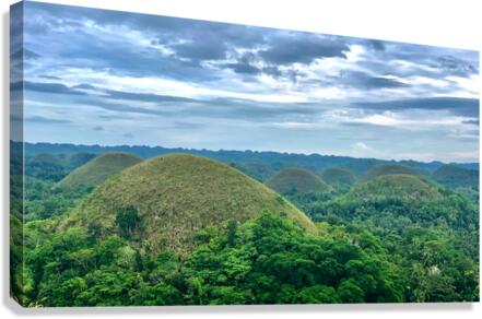 Mint Chocolate Hills Bohol Philippines Canvas Print