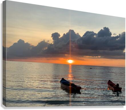 Sweet Orange Sunset 2 Canvas Print