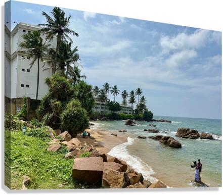 Railroad by the Ocean 2 Canvas Print