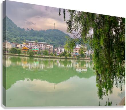 Reflections on Sapa Lake Canvas Print
