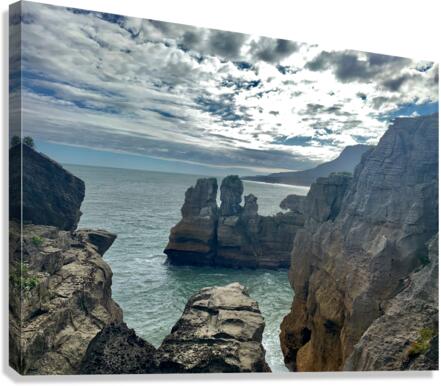 Punakaiki Pancake Rocks New Zealand 6 Canvas Print