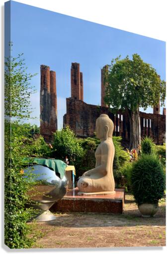Ayutthaya Historical Park Temples 13 Canvas Print
