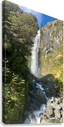 Arthur s Pass Waterfall New Zealand Canvas Print