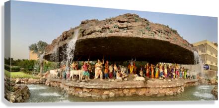 Prem Mandir Vrindavan 4 Canvas Print