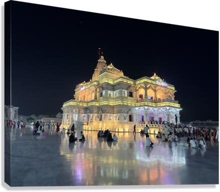 Prem Mandir Vrindavan 7 Canvas Print