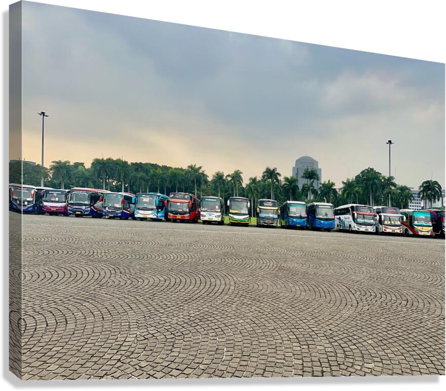 Bus Line Jakarta Canvas Print