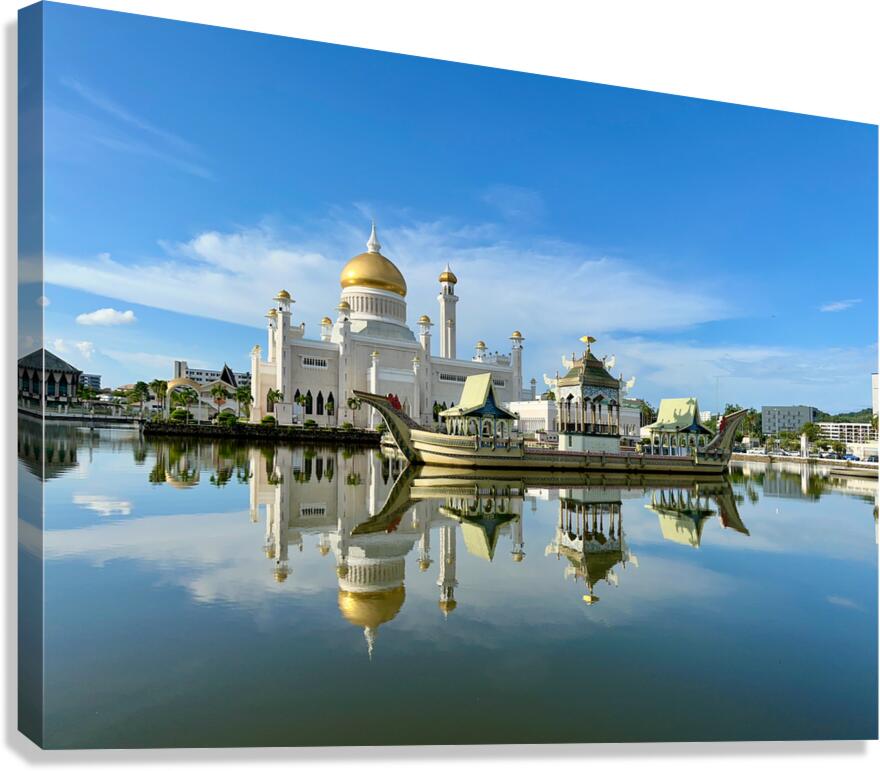 Omar Ali Saifuddien Mosque Collection Brunei 1 Canvas Print