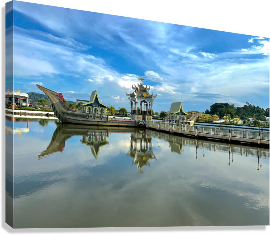 Omar Ali Saifuddien Mosque Collection Brunei 13 Canvas Print