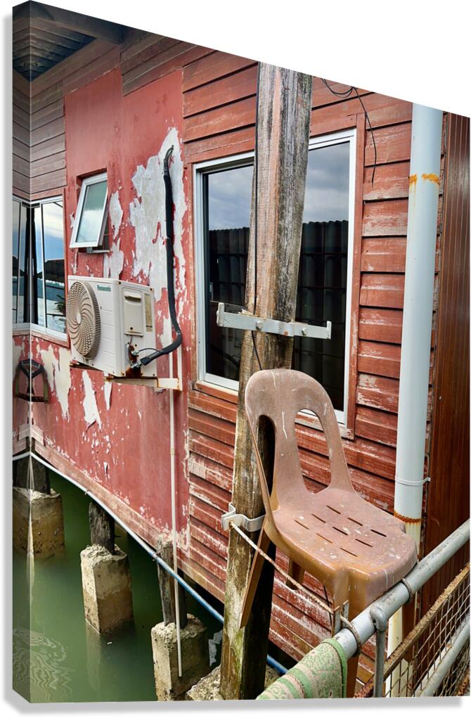 Sim Sim Traditional Floating Village in Sandakan 5 Canvas Print