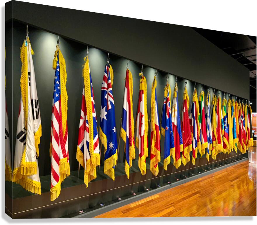 World Flags Seoul South Korea Canvas Print
