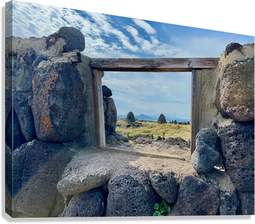 Window from Rocks to Rocks Udo South Korea Canvas Print
