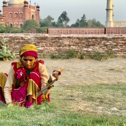 Lady working the Ground