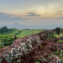 Sunset at Gunsan Oreum Jeju South Korea
