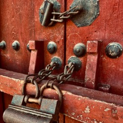 The Red Door Lock Seoul Korea