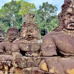 Angkor Wat Statues Row