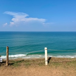 Beach Down the Cliff