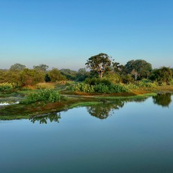 Beatiful Reflection Over Calm Water