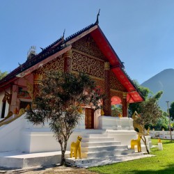 Beautiful Buddhist Temple in Muang Ngoy Laos