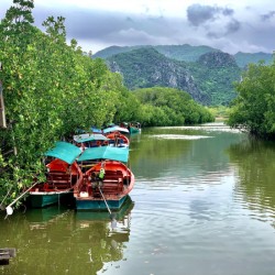 Boats Waiting on the River