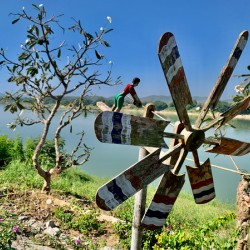 Fan by the Mekong River