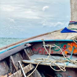 Front of Long Tail Boat