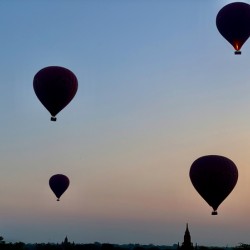 Hot Air Ballons at Sunrise