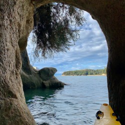 Kayaking Out of a Cave